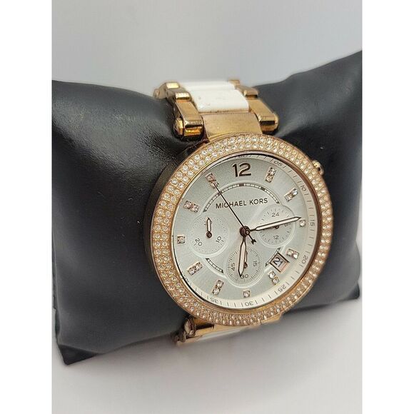 Michael Kors Parker MK5774 Women Stainless Steel Analog Dial Quartz Watch AM151 - Picture 3 of 7